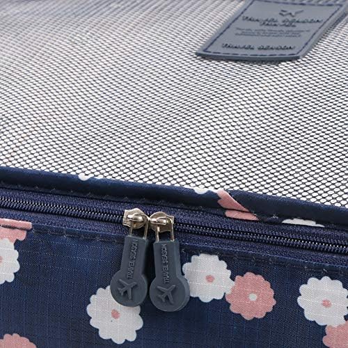 61M7WgBBhzL._AC_.jpg Mossio 7 Set Packing Cubes with Shoe Bag - Travel Carry On Luggage Organizer