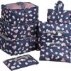 61WyOZoexGL._AC_.jpg Mossio 7 Set Packing Cubes with Shoe Bag - Travel Carry On Luggage Organizer