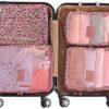 61a2pPjlg1L._AC_.jpg Mossio 7 Set Packing Cubes with Shoe Bag - Travel Carry On Luggage Organizer