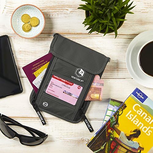 61nS83guumL._AC_.jpg Travel Neck Wallet with RFID Blocking – Passport Holder Neck Pouch to Keep Your Cash And Documents Safe – Get Peace Of Mind When Traveling